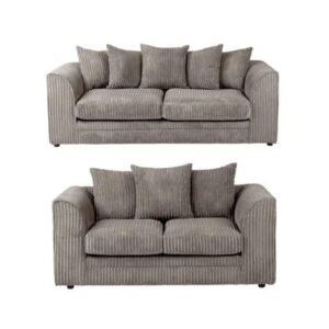 Dylan Beige 3+2 Seater Jumbo Cord Corner Sofa