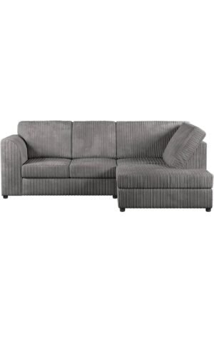 Dylan Left-Sectional Sofa in Grey