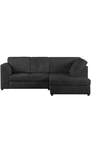 Dylan Left-Sectional Sofa in Black