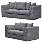 Dylan sofa jumbo cord grey