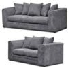 Dylan Grey 3+2 Seater Jumbo Cord Sofa