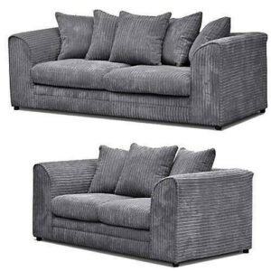 Dylan Grey 3+2 Seater Jumbo Cord Sofa