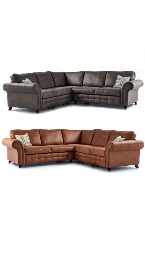 ⸻ 4. Modern Retail Style Description: Transform your living area with the Lush Corner Sofa. Featuring premium brown leather upholstery and a spacious 240cm x 240cm design, it’s the perfect blend of comfort, style, and durability.