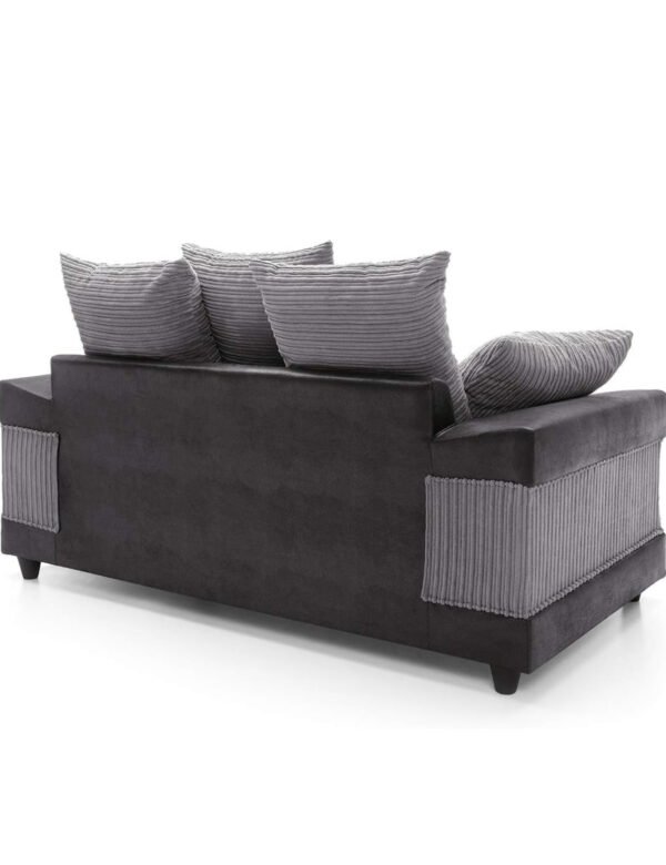 Dino sofa jumbo cord grey black