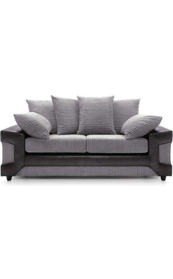 Dino sofa jumbo cord grey black