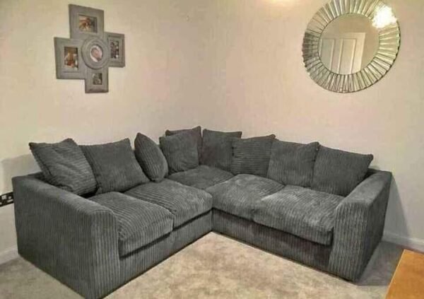 🛋 Option 1 – Online Store Description (Detailed) Large Corner Jumbo Cord Sofa – Grey (212 cm x 212 cm) Bring comfort and style together with our Large Corner Jumbo Cord Sofa. Upholstered in soft, durable jumbo cord fabric, this spacious corner design is perfect for relaxing with family or entertaining guests. ✨ Key Features: • Size: 212 cm x 212 cm • Upholstered in premium jumbo cord fabric • Deep, comfortable seats for ultimate relaxation • Sturdy frame built for everyday use • Available in a range of beautiful colours to suit your décor Upgrade your living room with this cozy, modern classic!