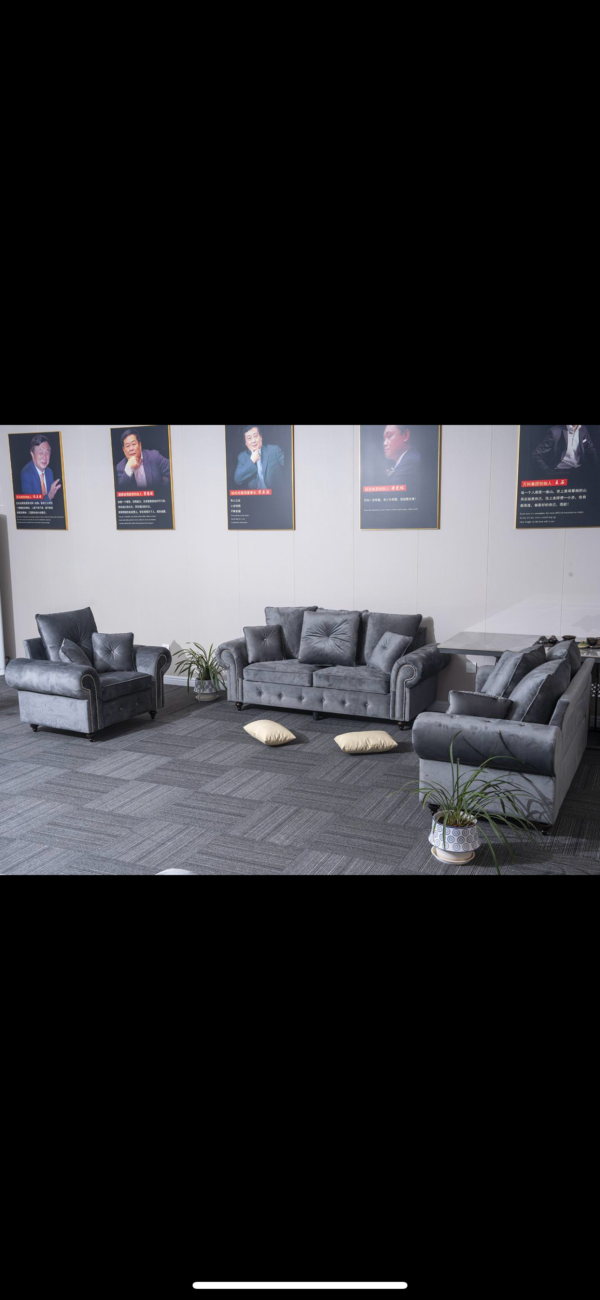 Elegant “Plush Velvet Steel” Sofa Set Enhance the charm of your living space with the Plush Velvet Steel Sofa Set — a perfect blend of modern design and timeless comfort. Crafted from premium plush velvet fabric, this sofa offers a soft, luxurious feel along with exceptional durability. Available in a variety of beautiful colors, it can be matched effortlessly with any home décor. The sturdy steel frame ensures strength and long-lasting stability, making it an ideal choice for both comfort and style. Size Details: • 🛋️ 3 Seater Sofa: Length: 191 cm Height: 69 cm Width: 81 cm • 🛋️ 2 Seater Sofa: Length: 153 cm Height: 69 cm Width: 81 cm This sofa set not only provides a relaxing seating experience but also adds a touch of luxury and sophistication to your living room or lounge.