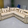 Chesterfield pulsh veivet cream corner sofa sofaa available in different colors