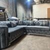 Chesterfield ambassador sofa plush velvet grey