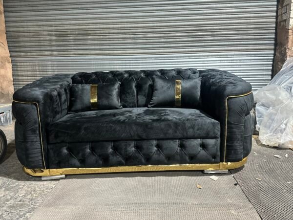 ⸻ ✨ Chesterfield Corner Sofa – Plush Velvet (White) ✨ Add a touch of elegance and luxury to your living room with this stunning Chesterfield Corner Sofa. Upholstered in premium plush velvet, this sofa offers both exceptional comfort and a rich, stylish look. ✔ Soft White Plush Velvet – Smooth, elegant and luxurious finish ✔ Classic Chesterfield Design – Deep button tufting and rolled arms for a timeless royal look ✔ Comes in 3 Easy-to-Join Parts – Simple to move, deliver, and assemble at home ✔ Standard Size: 240cm × 240cm – Perfect fit for most living room layouts ✔ Comfortable Back & Seat Cushions – Designed for everyday support and relaxation ✔ Strong & Durable Frame – Built to last with long-term stability